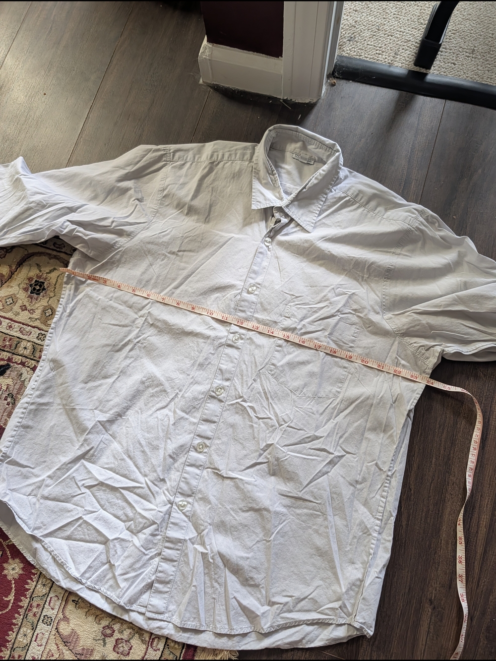Steven Alan 2x MiUSA Gray & White Chambray Oxford Casual Button-down Shirts XL - Picture 15 of 16